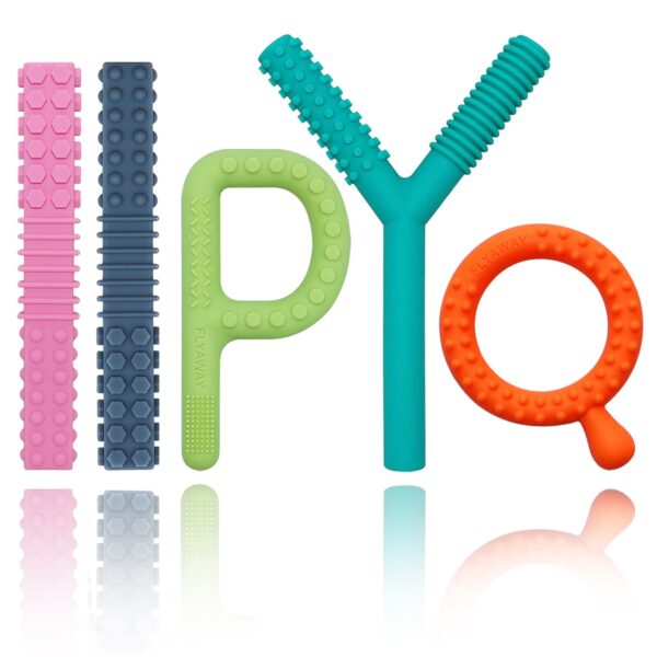 Version 1.0.0 Silicone Sensory Chewy Toys (5 Pack)