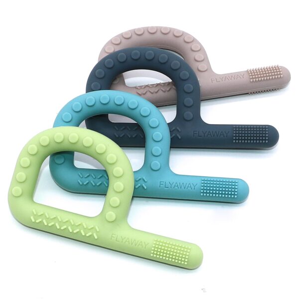 Version 1.0.0 P Shape Textured Sensory Chewy (4 Pack)
