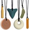 Variety of Silicone Chewy Necklaces (6 Pack)