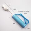 ADAP-6-1 Flexible Stainless Steel Spoon and Fork Set with Adjustable Strap