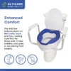 ADAP-19-1 AltiCare 5” Non-Slip Raised Toilet Seat
