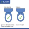 ADAP-19-2 AltiCare 5” Non-Slip Raised Toilet Seat