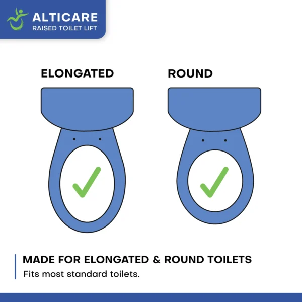 ADAP-19-2 AltiCare 5” Non-Slip Raised Toilet Seat