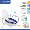 ADAP-19-3 AltiCare 5” Non-Slip Raised Toilet Seat