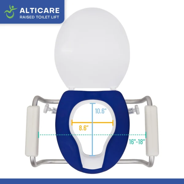 ADAP-19-7 AltiCare 5” Non-Slip Raised Toilet Seat