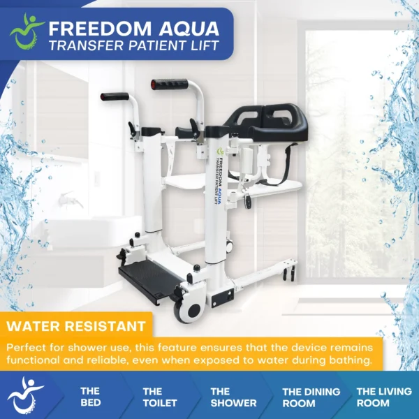 ADAP-20-1 Freedom Aqua Waterproof Patient Lift - Sling Free Transfers