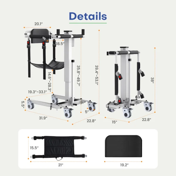 ADAP-22-5 Freedom EveryLift Powered Sling Seat Patient Lift