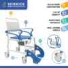 ADAP-24-2 Sidekick Shower Chair with Commode Opening and Wheel Attachments