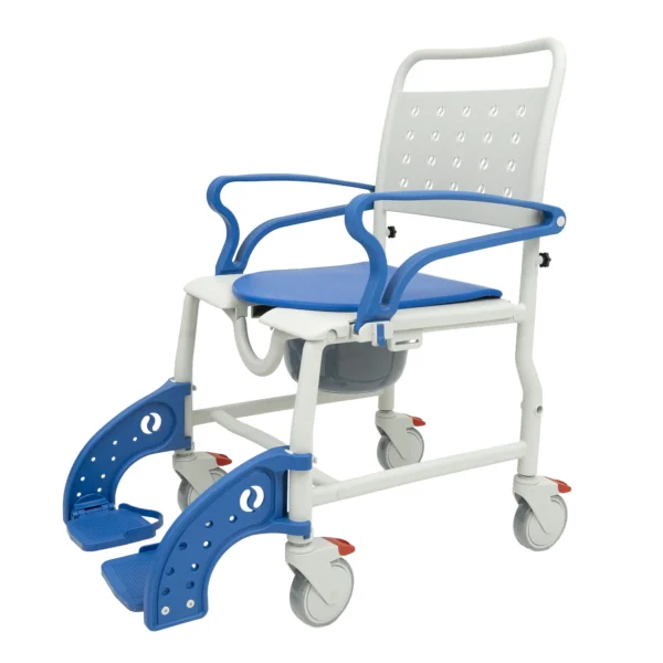 ADAP-24 Sidekick Shower Chair with Commode Opening and Wheel Attachments