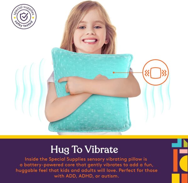 SENS-70-4 Sensory Vibrating Pillow - Blue & Green