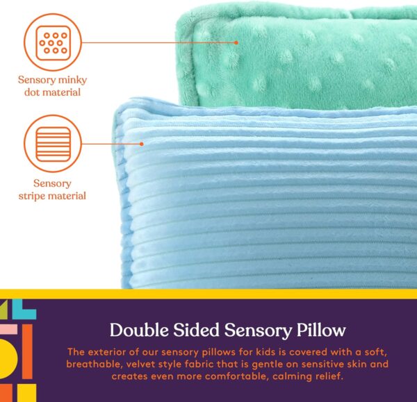 SENS-70-5 Sensory Vibrating Pillow - Blue & Green