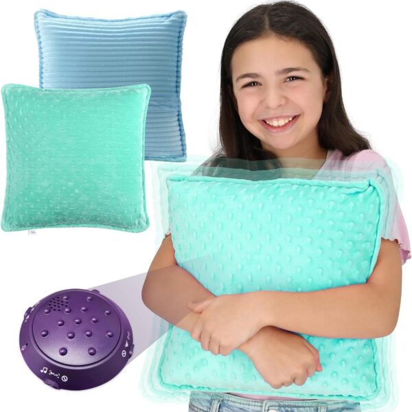 SENS-70 Sensory Vibrating Pillow - Blue & Green