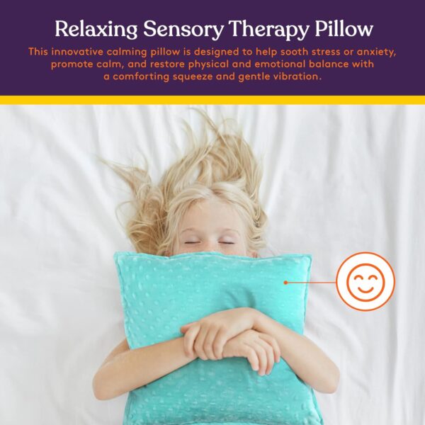 SENS-70-7 Sensory Vibrating Pillow - Blue & Green