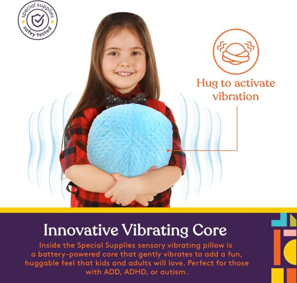 SENS-71-4 Vibrating Ball Pillow Sensory Pressure Activated for Kids and Adults