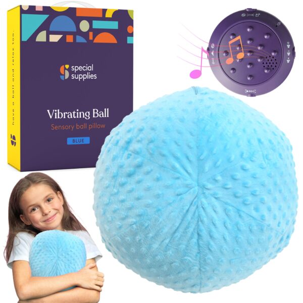 SENS-71 Vibrating Ball Pillow Sensory Pressure Activated for Kids and Adults
