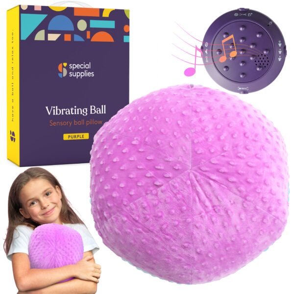SENS-71 Vibrating Ball Pillow Sensory Pressure Activated for Kids and Adults