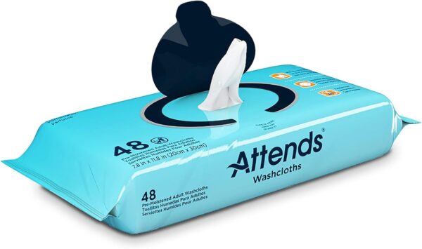 Attends Washcloths  Cleansing Wipes for Incontinence, 576ct Case